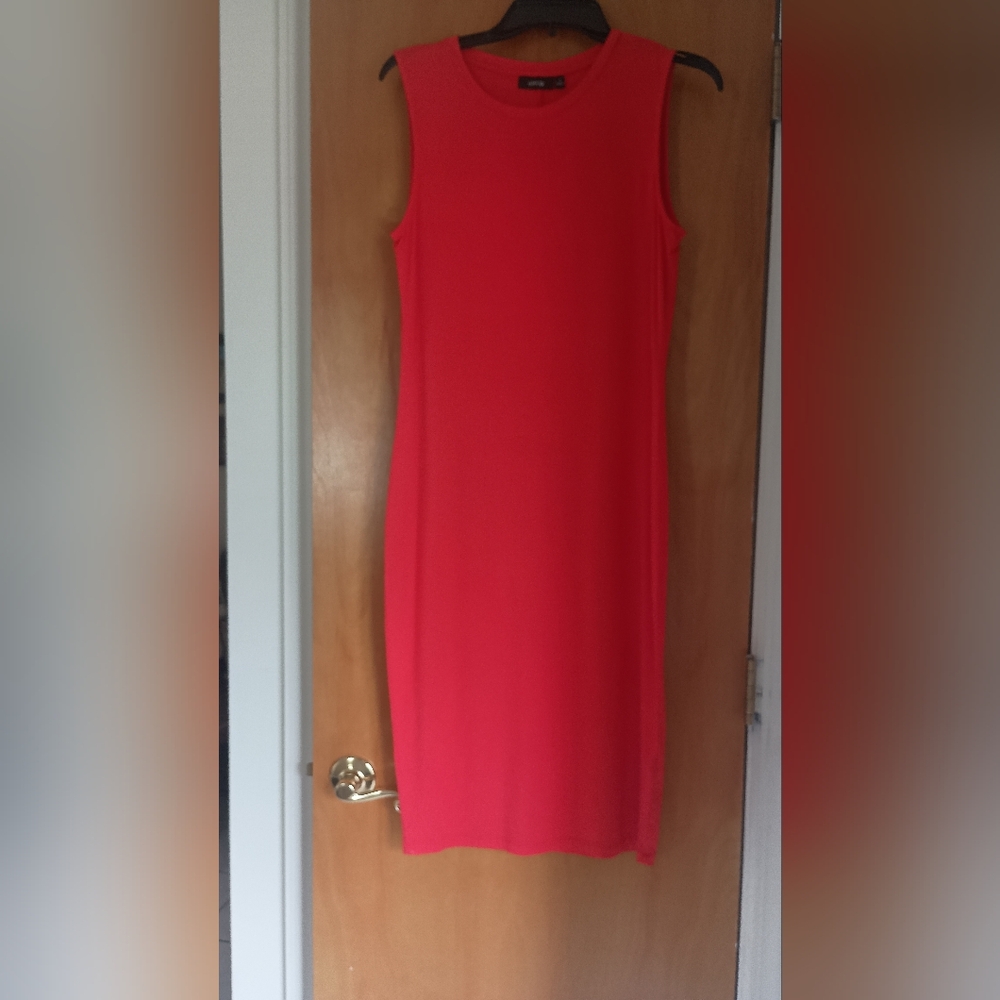 Elegant Red Sleeveless Dress